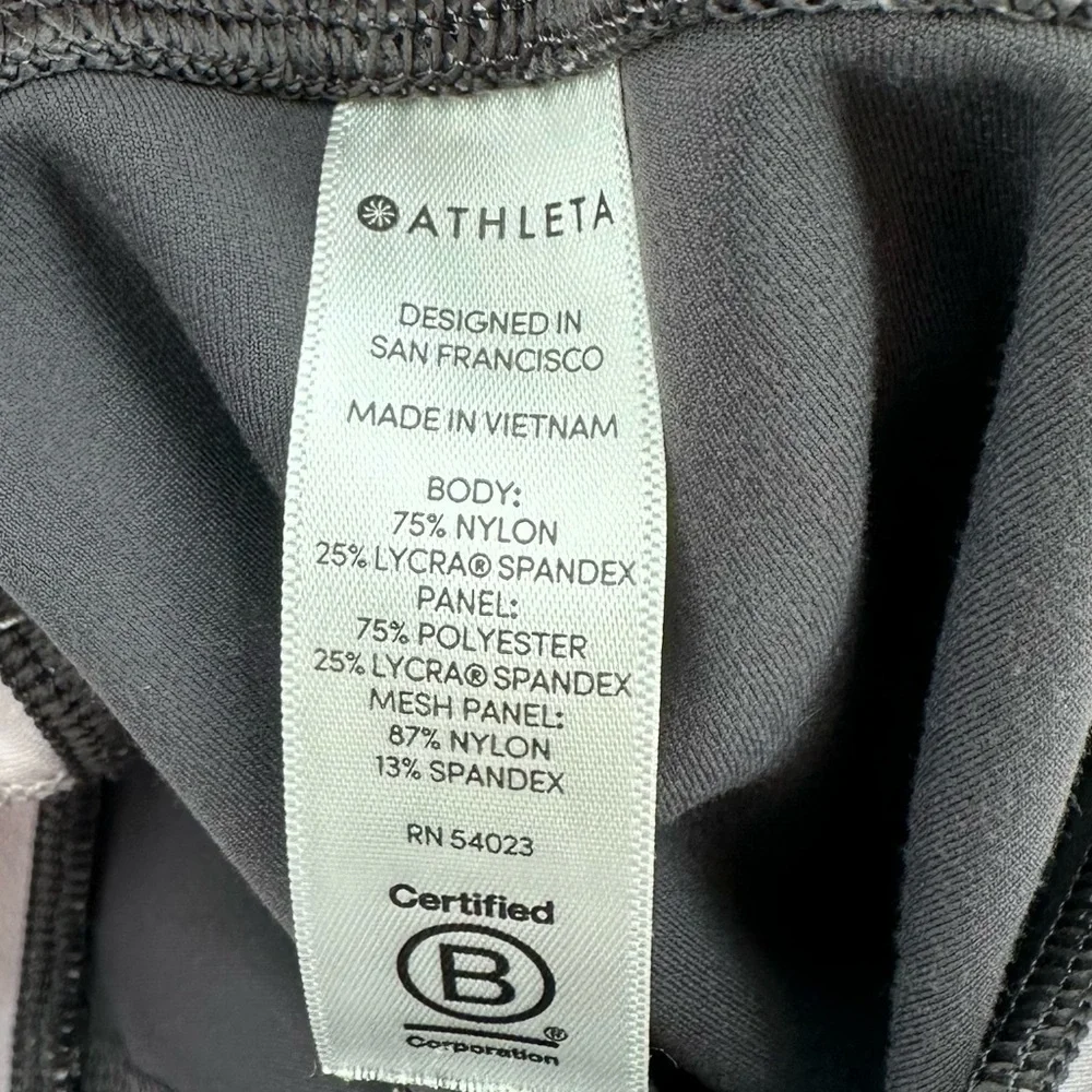 ATHLETA Women’s Pink/Gray Yoga Fitness Compression Leggings Size Small